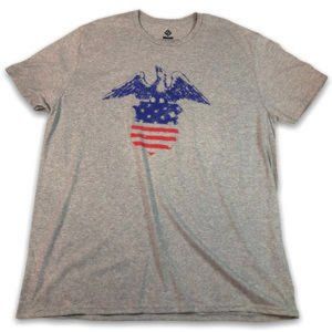 American USA Eagle Badge Graphic Tee Shirt Stars
